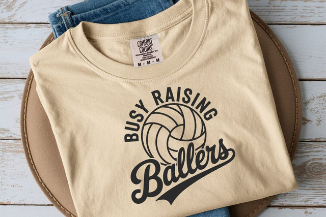 Busy Raising Ballers SVG PNG, Volleyball Mom Svg SVG DesignDestine 