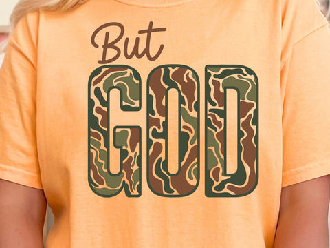 But God Camo Print Png: Camo But God, Bible Verse, Camouflage But God, Old Camo But God Christian SVG DesignDestine 