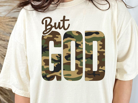 But God Camo Print Png: Camo But God, Bible Verse, Camouflage But God, Old Camo But God Christian SVG DesignDestine 