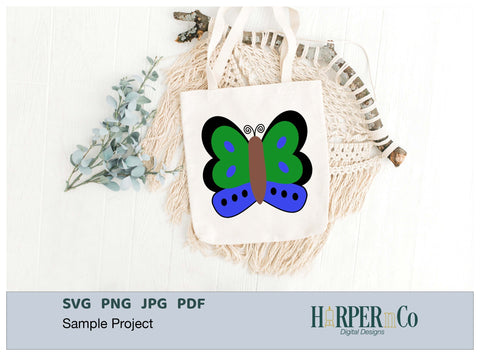 Butterfly 1 SVG PNG Cut EPS File SVG HarperNCo 