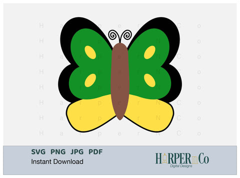 Butterfly 10 SVG PNG Cut EPS File SVG HarperNCo 