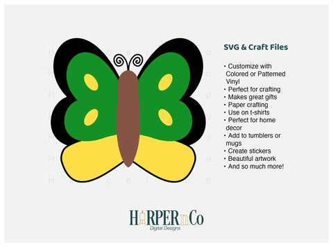 Butterfly 10 SVG PNG Cut EPS File SVG HarperNCo 