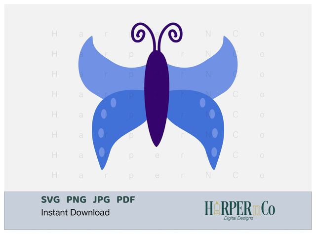 Butterfly 15 SVG PNG Cut EPS File SVG HarperNCo 