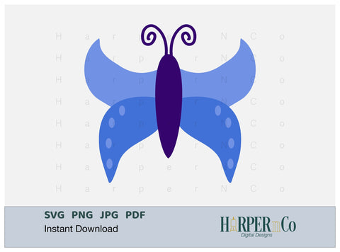 Butterfly 15 SVG PNG Cut EPS File SVG HarperNCo 