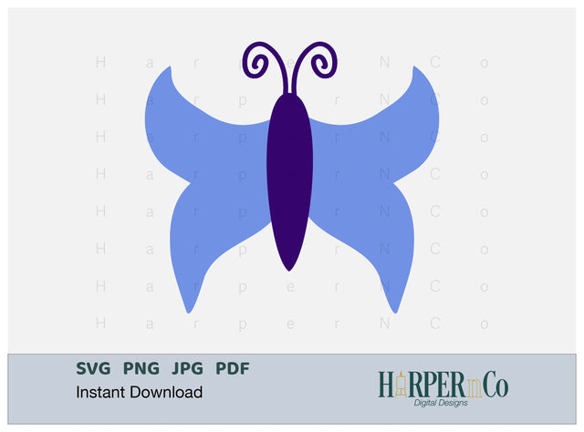 Butterfly 16 SVG PNG Cut EPS File SVG HarperNCo 