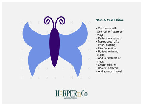 Butterfly 16 SVG PNG Cut EPS File SVG HarperNCo 