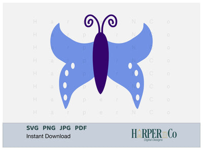 Butterfly 17 SVG PNG Cut EPS File SVG HarperNCo 