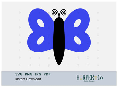 Butterfly 3 SVG PNG Cut EPS File SVG HarperNCo 