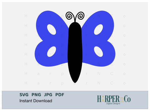 Butterfly 3 SVG PNG Cut EPS File SVG HarperNCo 
