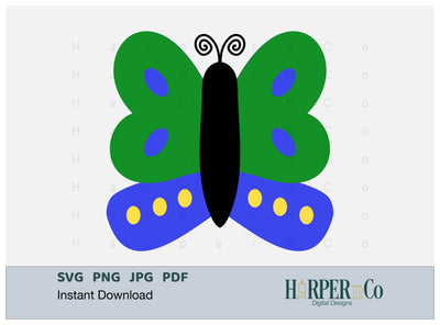 Butterfly 4 SVG PNG Cut EPS File SVG HarperNCo 