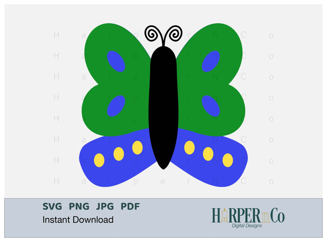 Butterfly 4 SVG PNG Cut EPS File SVG HarperNCo 
