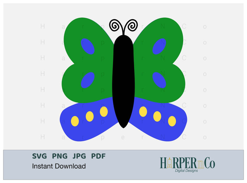 Butterfly 4 SVG PNG Cut EPS File SVG HarperNCo 