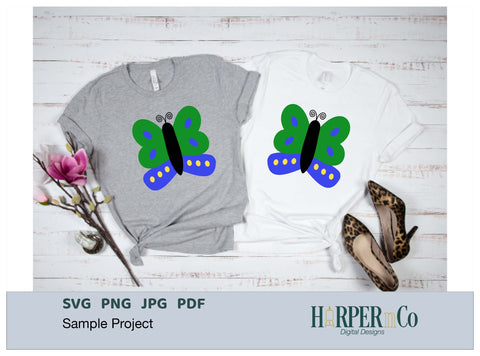 Butterfly 4 SVG PNG Cut EPS File SVG HarperNCo 