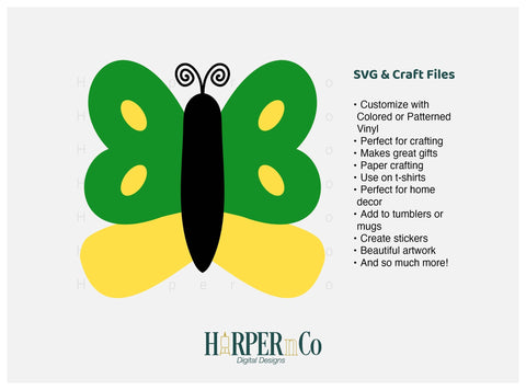 Butterfly 5 SVG PNG Cut EPS File SVG HarperNCo 