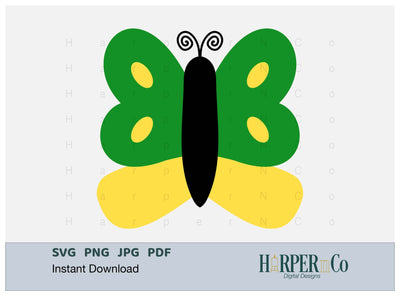 Butterfly 5 SVG PNG Cut EPS File SVG HarperNCo 