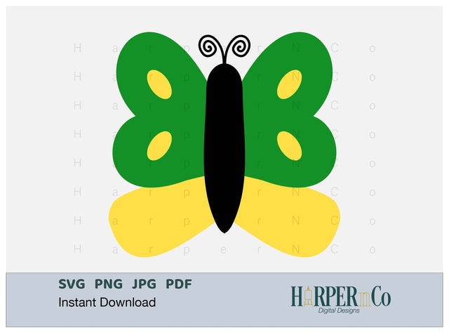 Butterfly 5 SVG PNG Cut EPS File SVG HarperNCo 