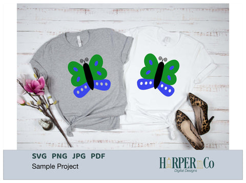 Butterfly 6 SVG PNG Cut EPS File SVG HarperNCo 
