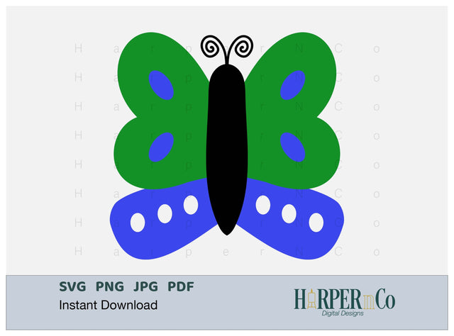 Butterfly 6 SVG PNG Cut EPS File SVG HarperNCo 