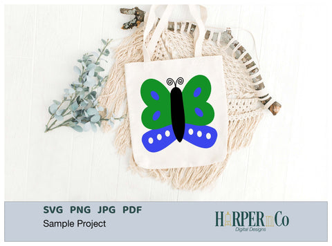 Butterfly 6 SVG PNG Cut EPS File SVG HarperNCo 