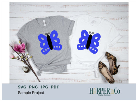 Butterfly 7 SVG PNG Cut EPS File SVG HarperNCo 