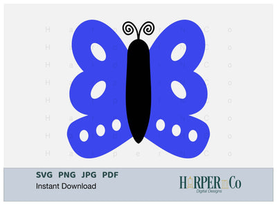Butterfly 7 SVG PNG Cut EPS File SVG HarperNCo 