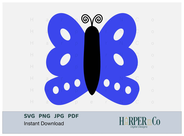 Butterfly 7 SVG PNG Cut EPS File SVG HarperNCo 