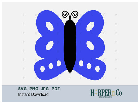 Butterfly 7 SVG PNG Cut EPS File SVG HarperNCo 