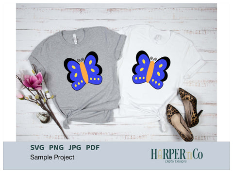 Butterfly 8 SVG PNG Cut EPS File SVG HarperNCo 
