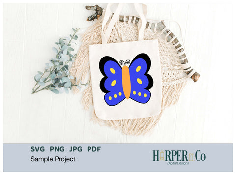 Butterfly 8 SVG PNG Cut EPS File SVG HarperNCo 