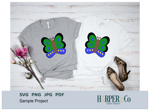 Butterfly 9 SVG PNG Cut EPS File SVG HarperNCo 