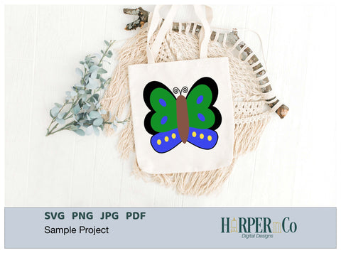 Butterfly 9 SVG PNG Cut EPS File SVG HarperNCo 