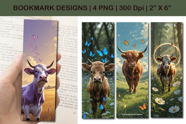 Butterfly bookmark design, nature bookmark design Sublimation Paper Switch 