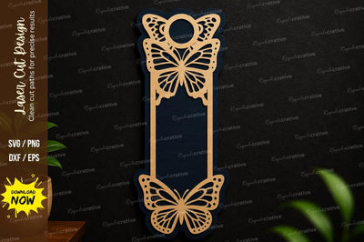 Butterfly Bookmark SVG Laser Cut Bookmark Design SVG Regulrcrative 