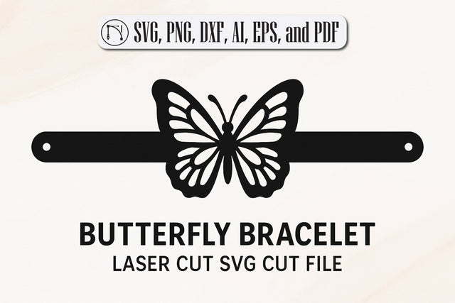 Butterfly Bracelet Laser Cut SVG Cut File SVG MD JOYNAL ABDIN 