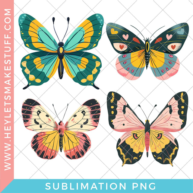 Butterfly Bundle - Sublimation Sublimation Hey Let's Make Stuff 
