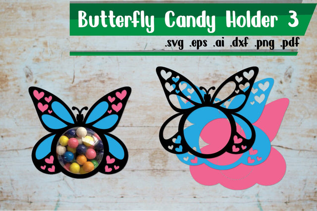 Butterfly Candy Holders 3 3D Paper zafrans studio 