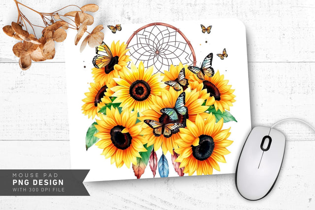Butterfly Cluster Mousepad Sublimation Regulrcrative 