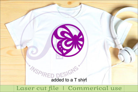 Butterfly Coasters, laser cut out garden designs 1 SVG APInspireddesigns 