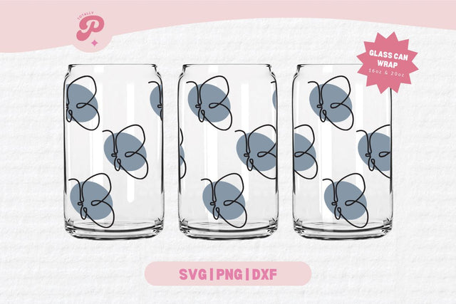 Butterfly Cup Wrap SVG SVG Totally Posie 