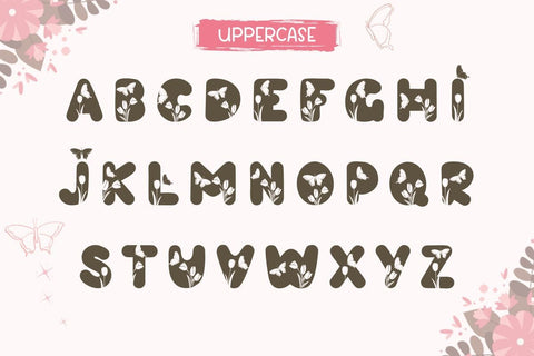 Butterfly - Cute Decorative Font Font AnningArts Design 