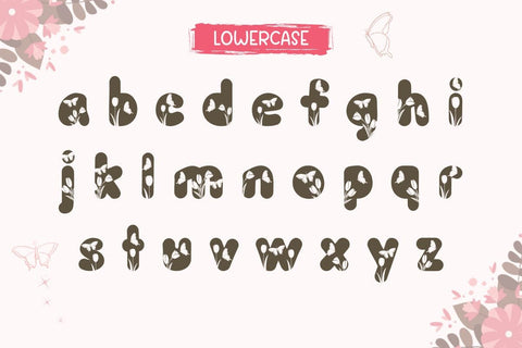 Butterfly - Cute Decorative Font Font AnningArts Design 