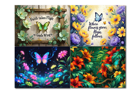 Butterfly cutting board design, faith takes flight quote Sublimation Paper Switch 