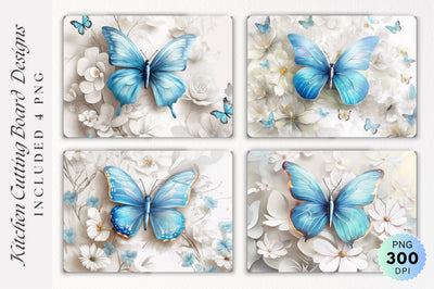 Butterfly Cutting Board PNG Design Sublimation Regulrcrative 
