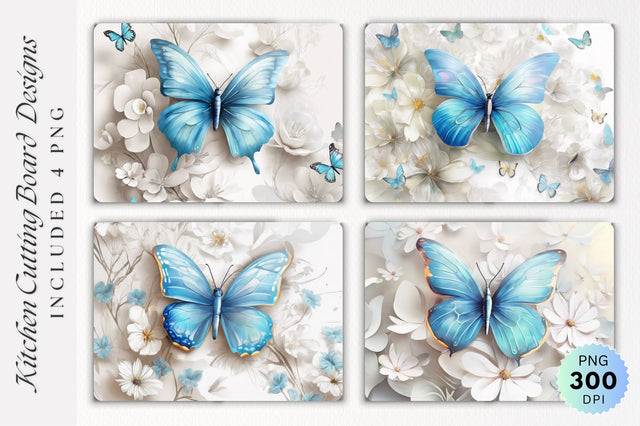 Butterfly Cutting Board PNG Design Sublimation Regulrcrative 