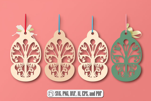 Butterfly Easter Basket Tags SVG cut file SVG MD JOYNAL ABDIN 