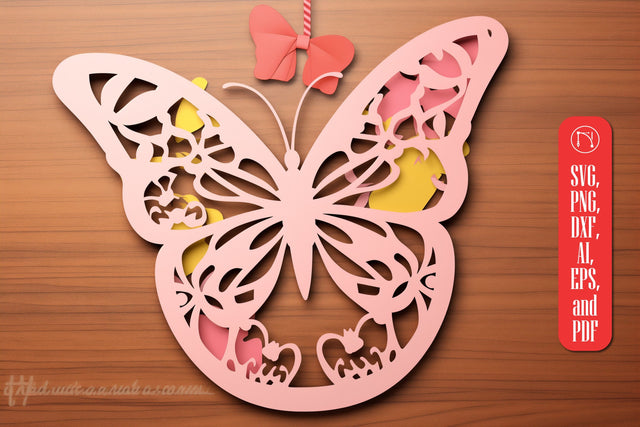 Butterfly Easter Basket Tags SVG cut file SVG MD JOYNAL ABDIN 