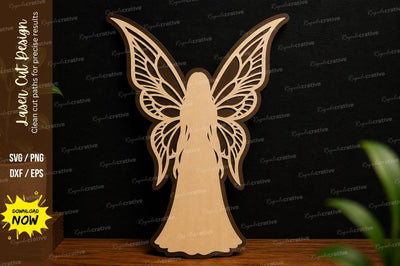 Butterfly Fairy SVG Laser Cut Ornament File SVG Regulrcrative 
