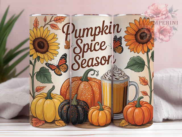 Butterfly Floral Pumpkin Fall Tumbler Wrap, Fall Tumbler Wrap, Floral Butterfly Png, Autumn Tumbler Design, 20oz Skinny Tumbler Png, Boho Fall Sublimation, Girly Fall Tumbler Sublimation Li Zamperini 