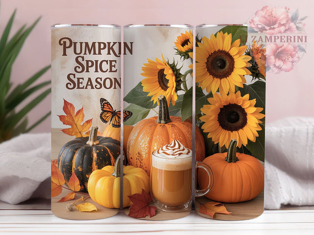 Butterfly Floral Pumpkin Fall Tumbler Wrap, Fall Tumbler Wrap, Floral Butterfly Png, Autumn Tumbler Design, 20oz Skinny Tumbler Png, Boho Fall Sublimation, Girly Fall Tumbler Sublimation Li Zamperini 