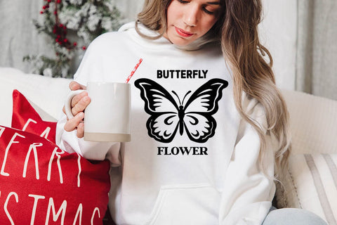 Butterfly flower SVG Angelina750 